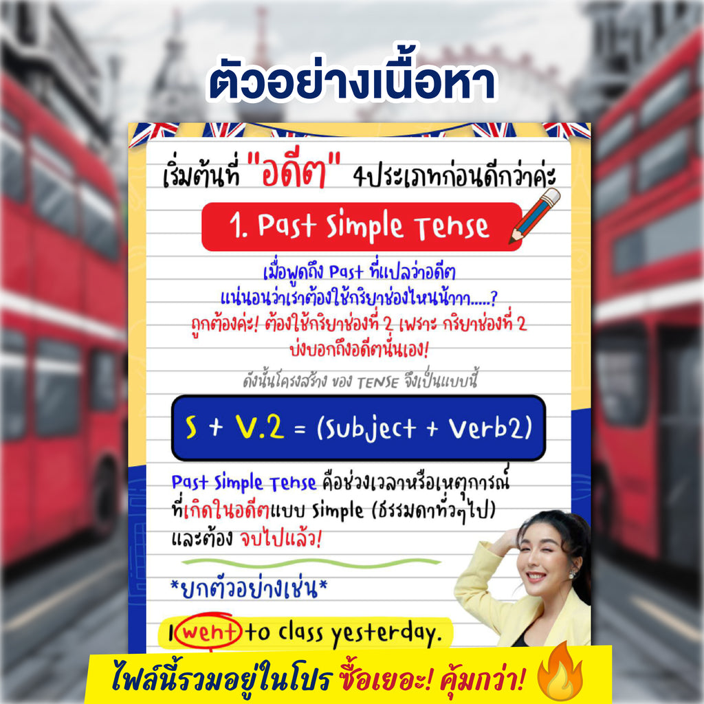 E-Book ชีตสรุป 12 Tense ฉบับรวบรัด โดยครูพี่แอน