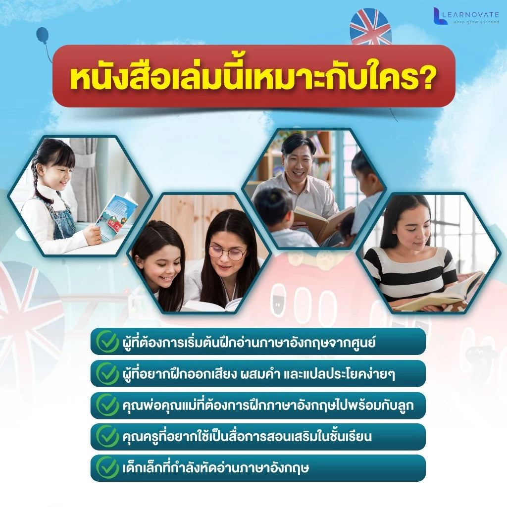 เซ็ทหนังสือคู่ ฝึกอ่านภาษาอังกฤษ + เก่งศัพท์ผ่านนิทาน 100 เรื่อง